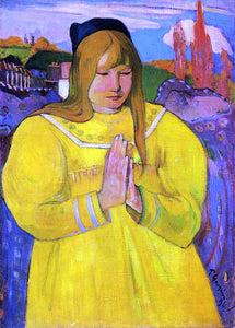  Paul Gauguin Breton Woman in Prayer - Art Print