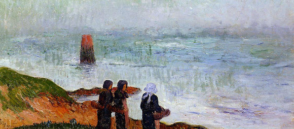  Henri Moret Breton Women by the Sea - Art Print