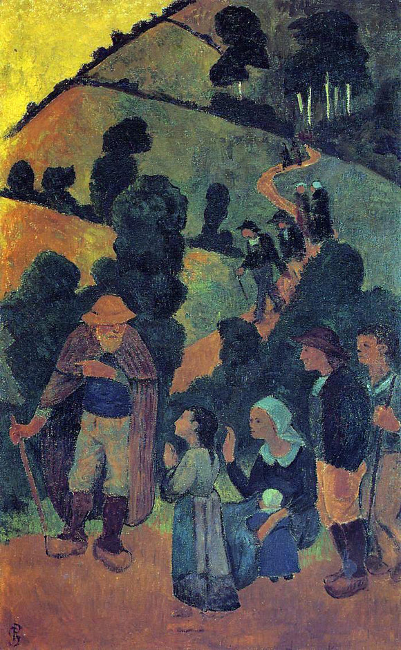  Paul Serusier Bretons on a Path - Art Print