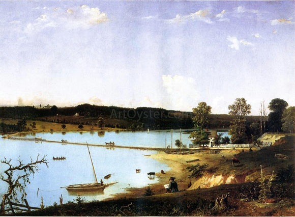  William MacLeod Bridge over Hunting Lake Near Alexandria, Virginia - Art Print