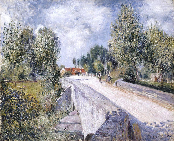  Alfred Sisley Bridge over the Orvanne near Moret - Art Print