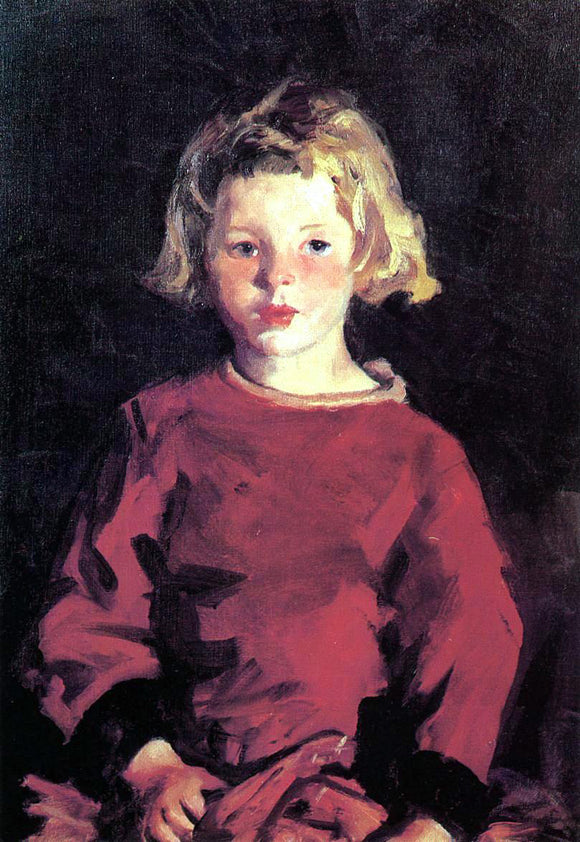  Robert Henri Bridget in Red - Art Print