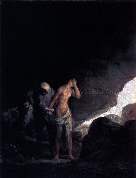  Francisco Jose de Goya Y Lucientes Brigand Stripping a Woman - Art Print