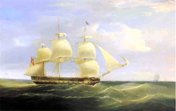  William John Huggins British Sailing Ship - Art Print