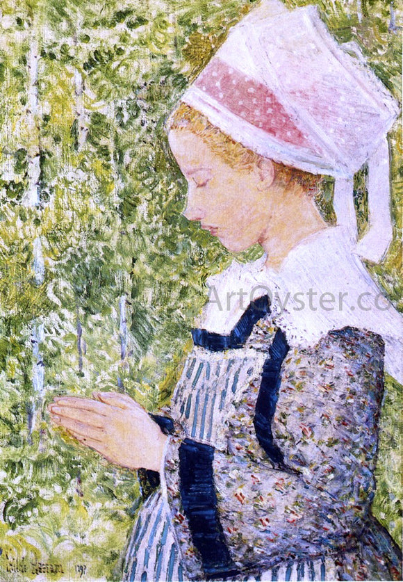  Frederick Childe Hassam Brittany Peasant at 