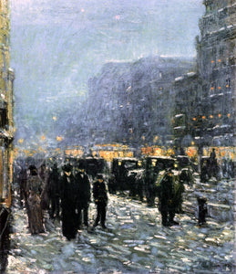  Frederick Childe Hassam Broadway and 42nd Street - Art Print