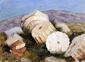  Frederic Edwin Church Broken Column, the Parthenon, Athens - Art Print