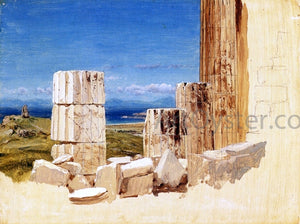 Frederic Edwin Church Broken Columns, View from the Parthenon, Athens - Art Print