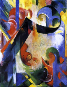  Franz Marc Broken Forms - Art Print