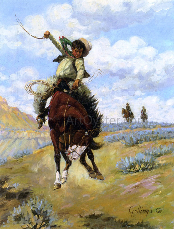  William Gollings Bronc Buster - Art Print