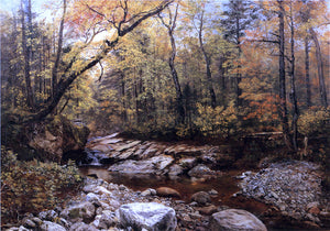  John Lee Fitch Brook in Autumn, Keene Valley, Adirondacks - Art Print