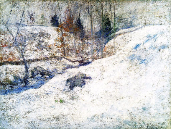  John Twachtman Brook in Winter - Art Print