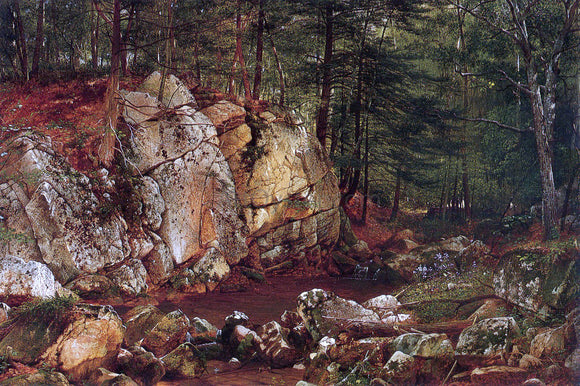  David Johnson Brook Study at Warwick - Art Print