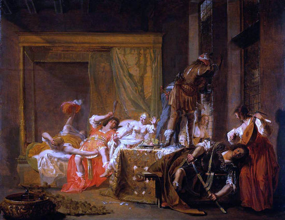  Nicolaus Knupfer Brothel Scene - Art Print