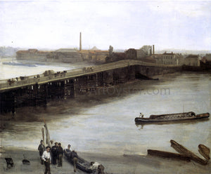  James McNeill Whistler Brown and Silver: Old Battersea Bridge - Art Print