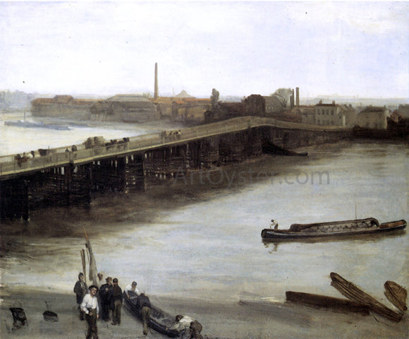  James McNeill Whistler Brown and Silver: Old Battersea Bridge - Art Print