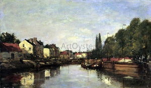  Eugene-Louis Boudin Brussels, the Louvain Canal - Art Print