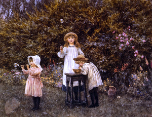  Helen Allingham Bubbles - Art Print