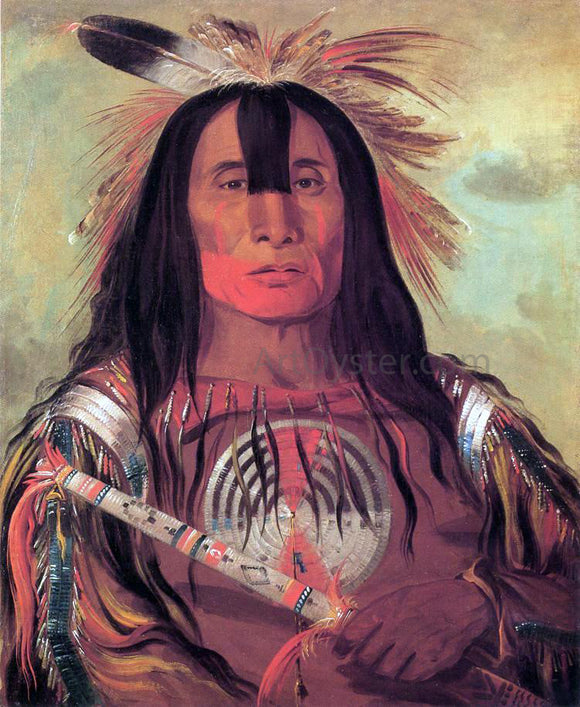  George Catlin A Buffalo Bull's Back Fat, Head Chief, Blood Tribe - Art Print