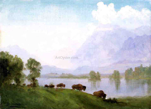  Albert Bierstadt Buffalo Country - Art Print