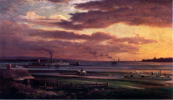  Lars Gustaf Sellstedt Buffalo Harbor from the Foot of Porter Avenue - Art Print