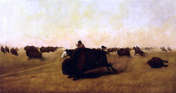  William Jacob Hayes Buffalo Hunt - Art Print