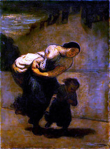  Honore Daumier Burden - Art Print