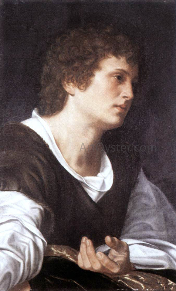  Giovanni Girolamo Savoldo Bust of a Youth - Art Print