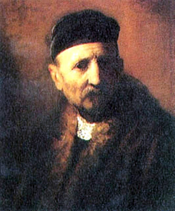  Rembrandt Van Rijn Bust of an Old Man with a Beret - Art Print