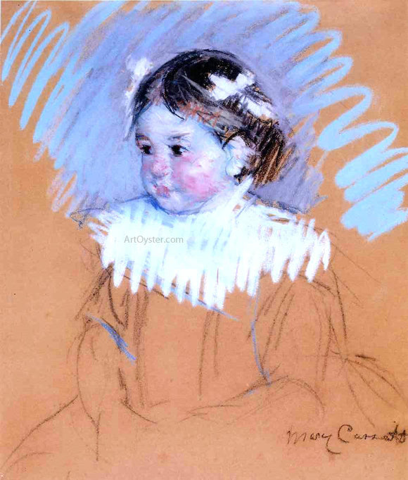  Mary Cassatt Bust of Ellen with Bows in Her Hair - Art Print
