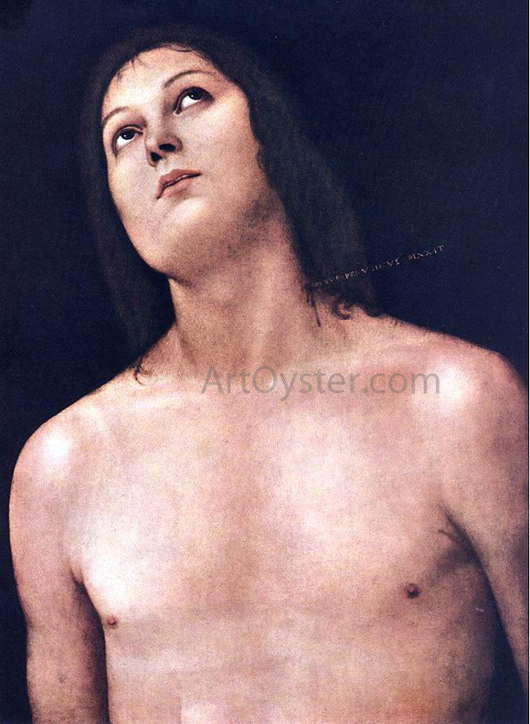  Pietro Perugino Bust of St. Sebastian - Art Print