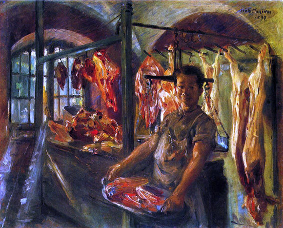  Lovis Corinth Butcher's Shop at Schaftlarn an der Isar - Art Print