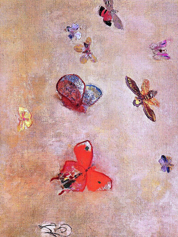  Odilon Redon Butterflies - Art Print