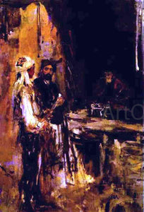  Constantin Alexeevich Korovin Buying a Dagger - Art Print