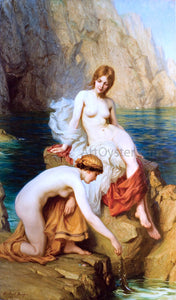  Herbert James Draper By Summer Seas - Art Print