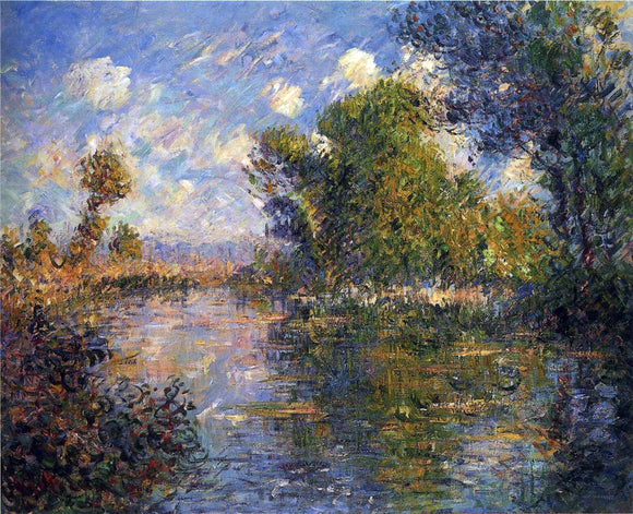  Gustave Loiseau By the Eure River in Autumn - Art Print