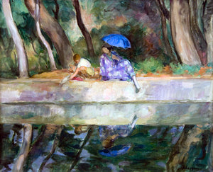  Henri Lebasque By the Fountain - Art Print