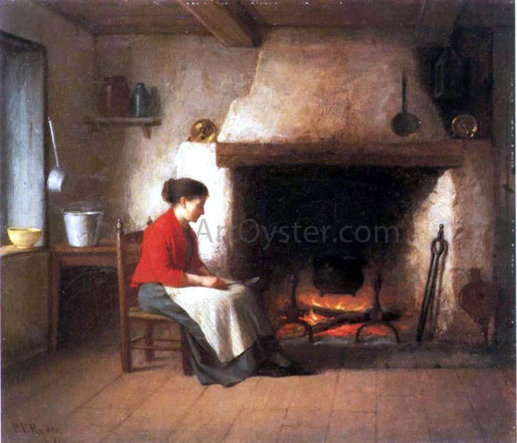  Platt Powell Ryder By the Hearth - Art Print