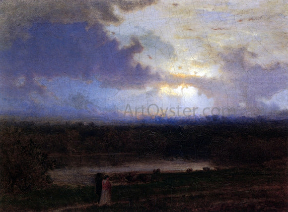  George Inness By the Lake - Art Print