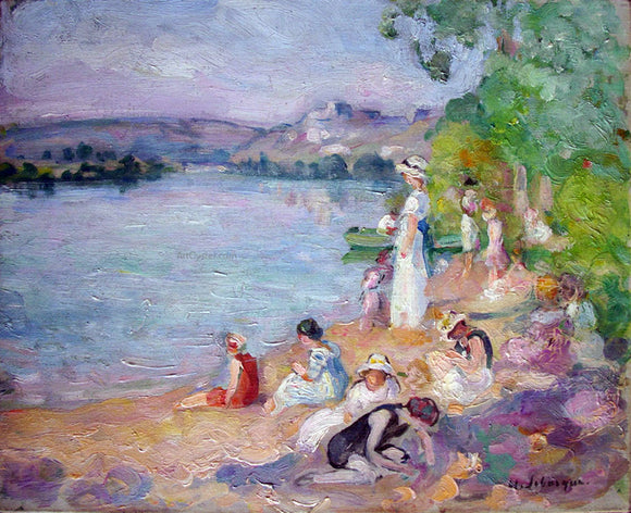  Henri Lebasque By the Lake Shore - Art Print