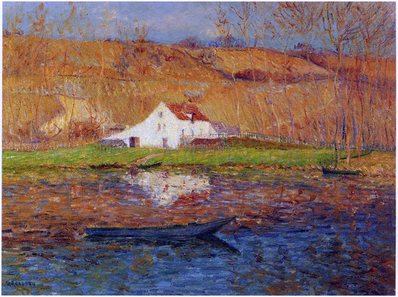  Gustave Loiseau By the Loing River - Art Print