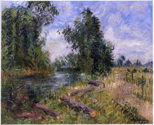  Gustave Loiseau By the Lorne River near Caen - Art Print