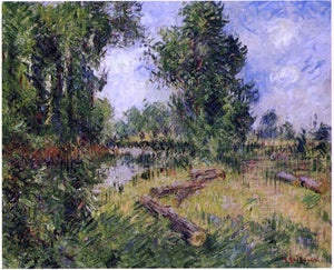  Gustave Loiseau By the Orne River near Caen - Art Print