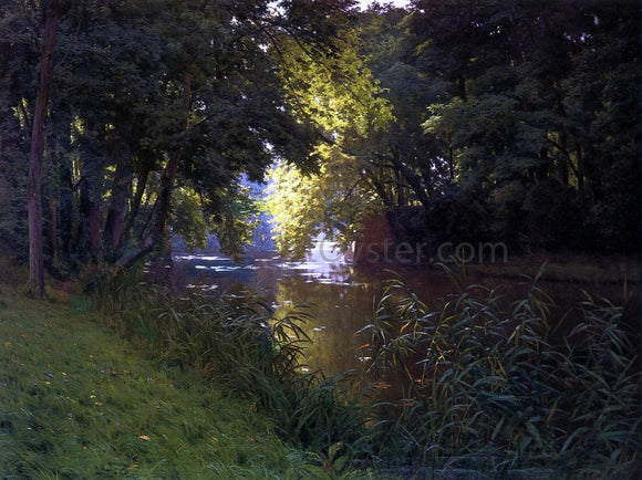  Henri Biva By the River - Art Print