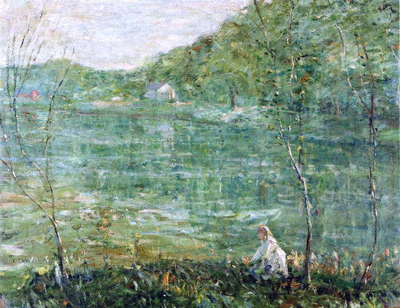  Ernest Lawson By the River - Art Print