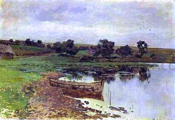  Isaac Ilich Levitan By the Riverside, Study - Art Print