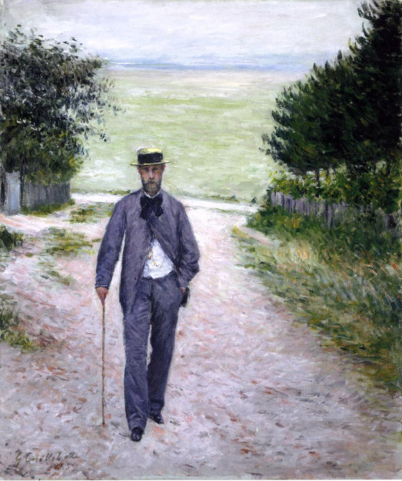  Gustave Caillebotte by the Sea - Art Print