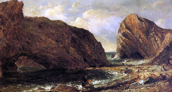  Jasper Francis Cropsey By the Sea, Lulworth - Art Print