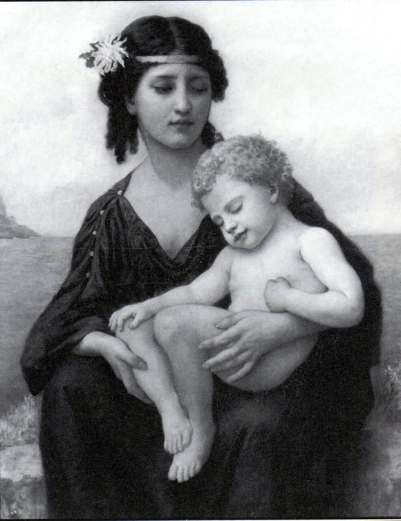  Elizabeth Gardner Bouguereau By the Seashore - Art Print