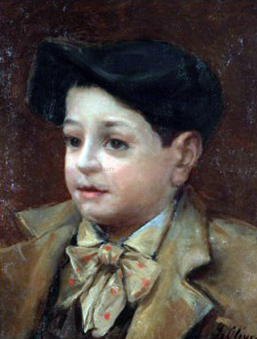  Eugenio Oliva Y Rodrigo Cabeza de nino - Art Print